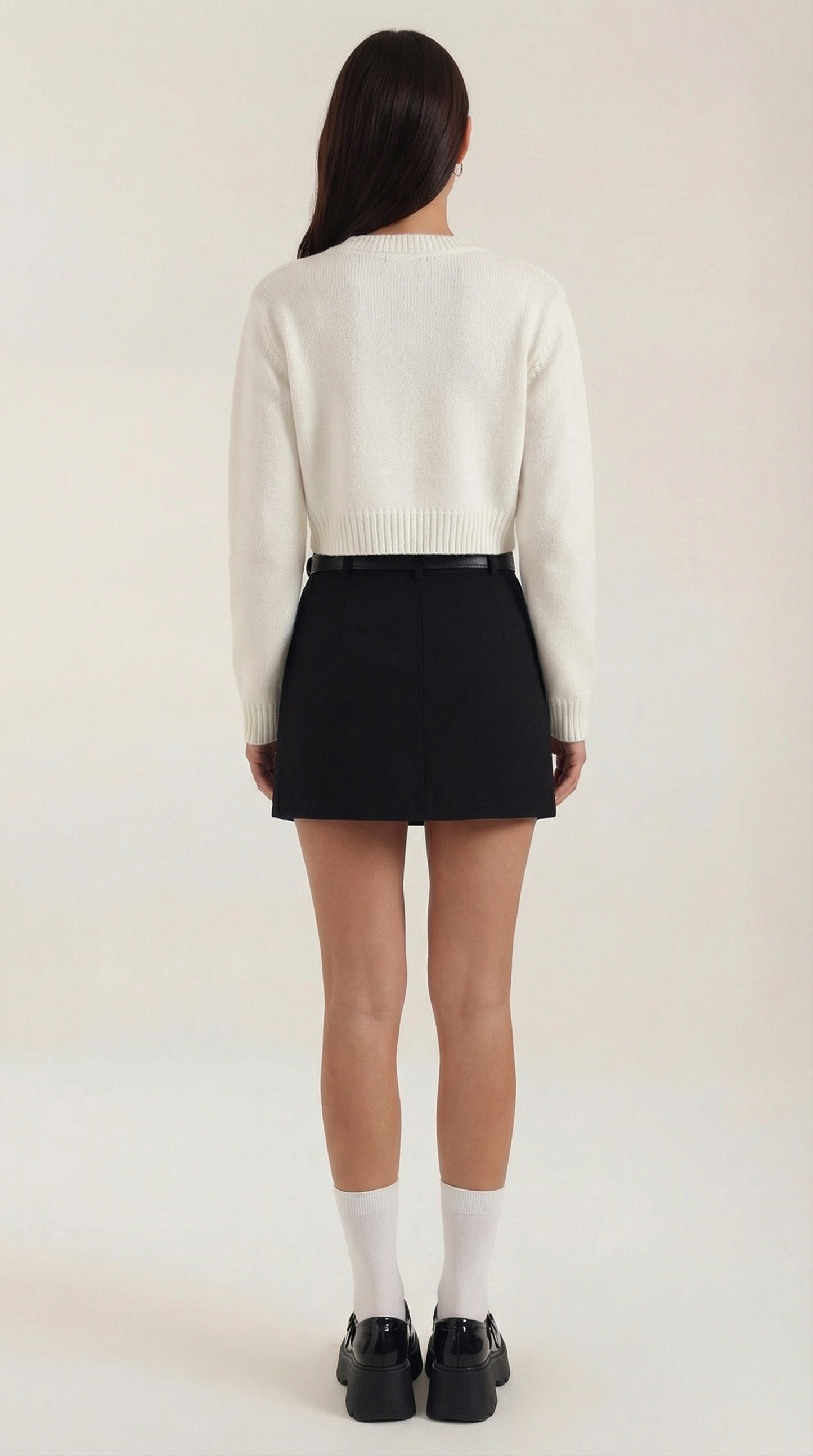 Amelie Amanda™ | Falda Mini de Cintura Alta con Cinturón