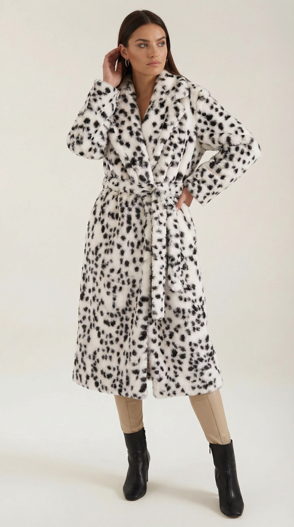 Ana Ariadna™ | Morgana Lange Chaqueta de Cuero Sintético