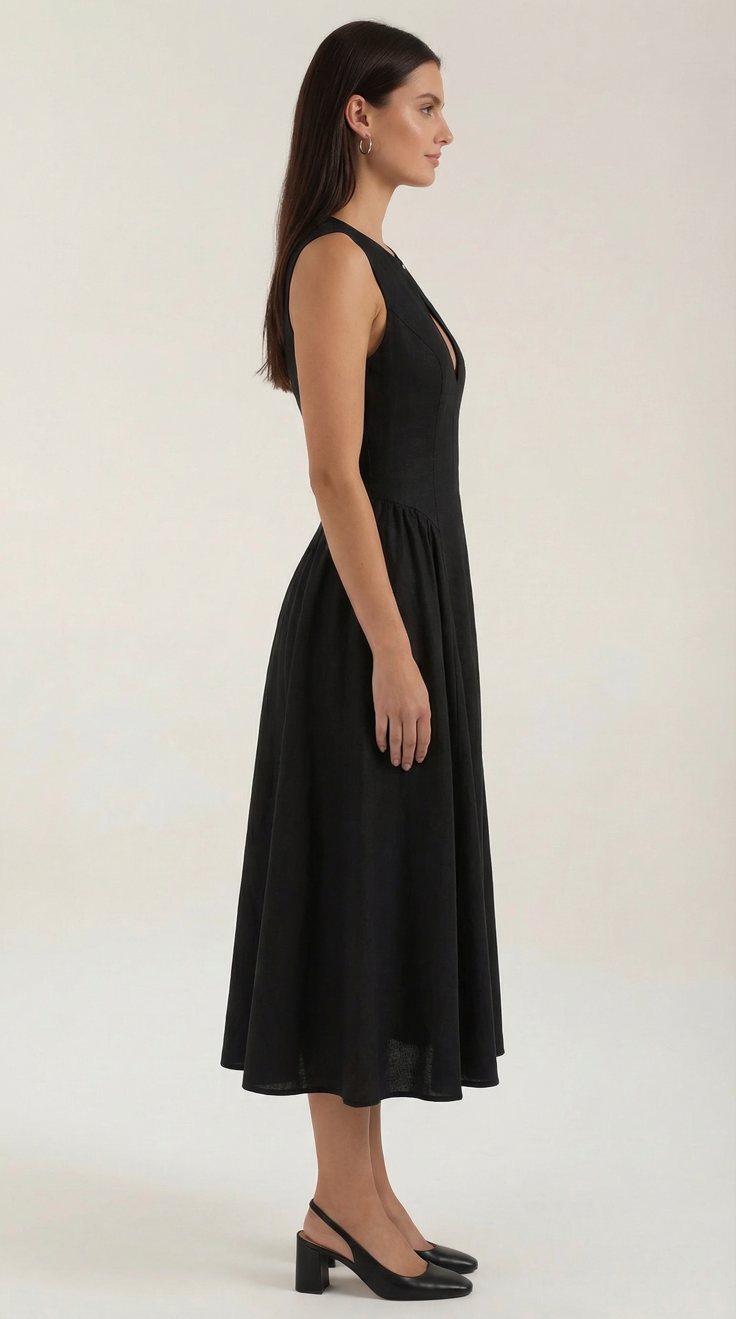 Rosa Pilar™ | Vestido Midi Nancy con Detalles Cut-out