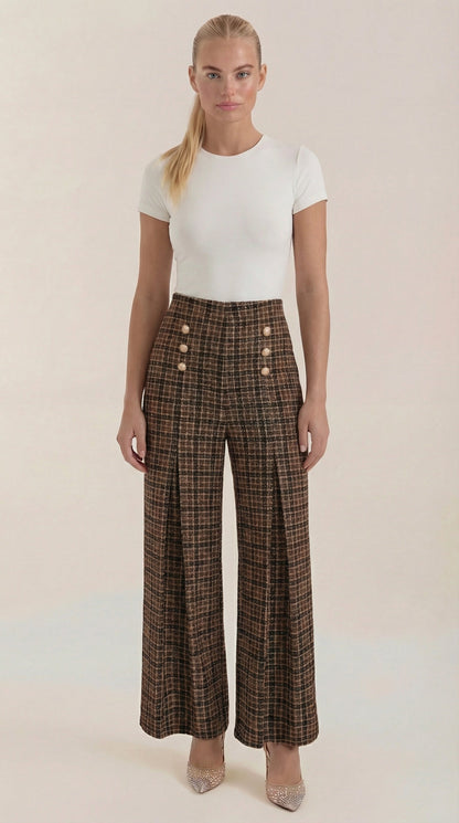 María Emiliana™ | Pantalones de cuadros Naomi