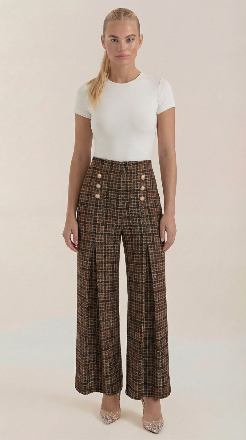María Emiliana™ | Pantalones de cuadros Naomi