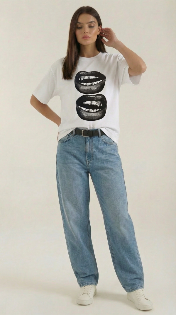 Griselda Mafalda™ | Camiseta Oversize con Diseño Gráfico
