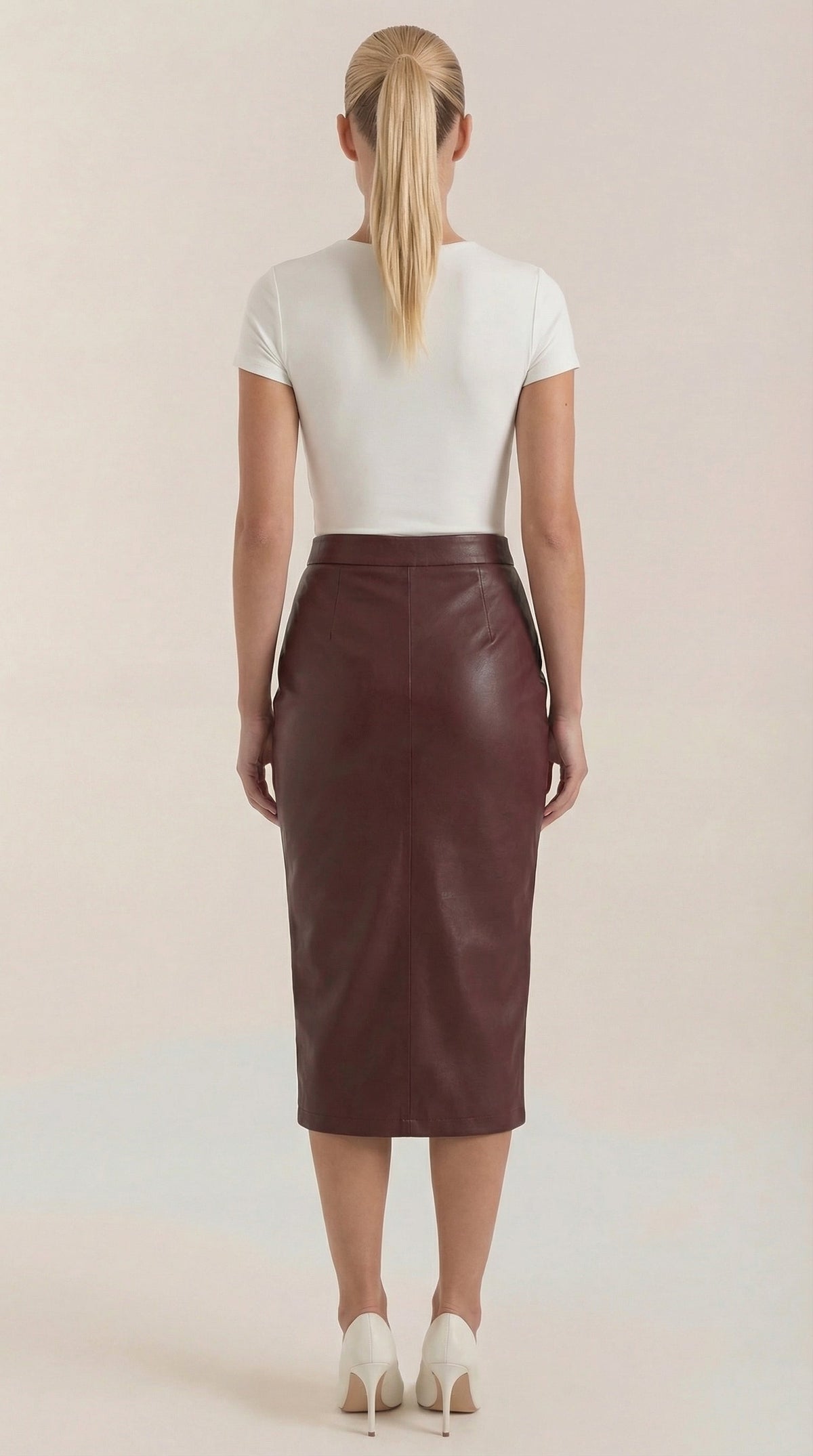 Rosa Nora™ | Falda midi drapeada Natalie