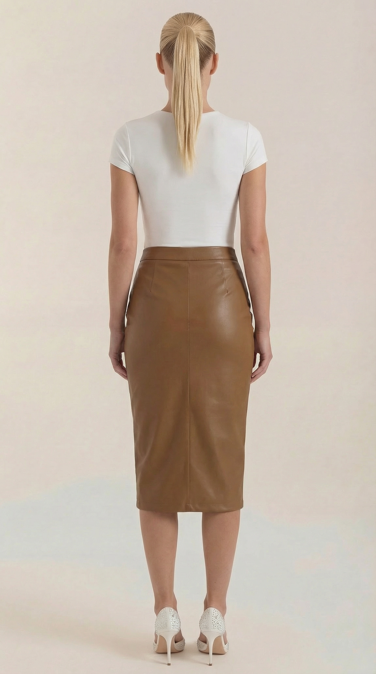Rosa Nora™ | Falda midi drapeada Natalie