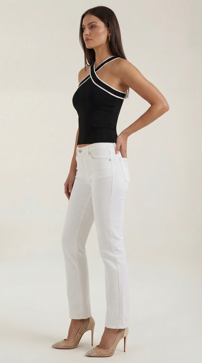 Pepa Marisol™ | Top Halter con Diseño entrelazado