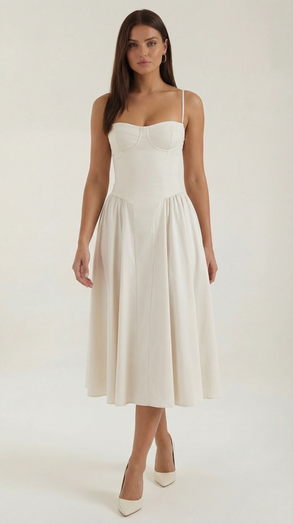 Ana Amaya™ | Vestido midi Corsé