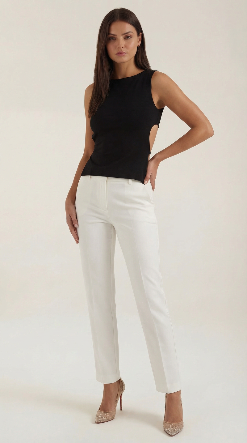 Yaiza Jacinta™ | Sin Mangas Opal con Diseño Cortado