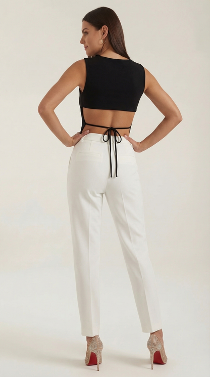 Yaiza Jacinta™ | Sin Mangas Opal con Diseño Cortado