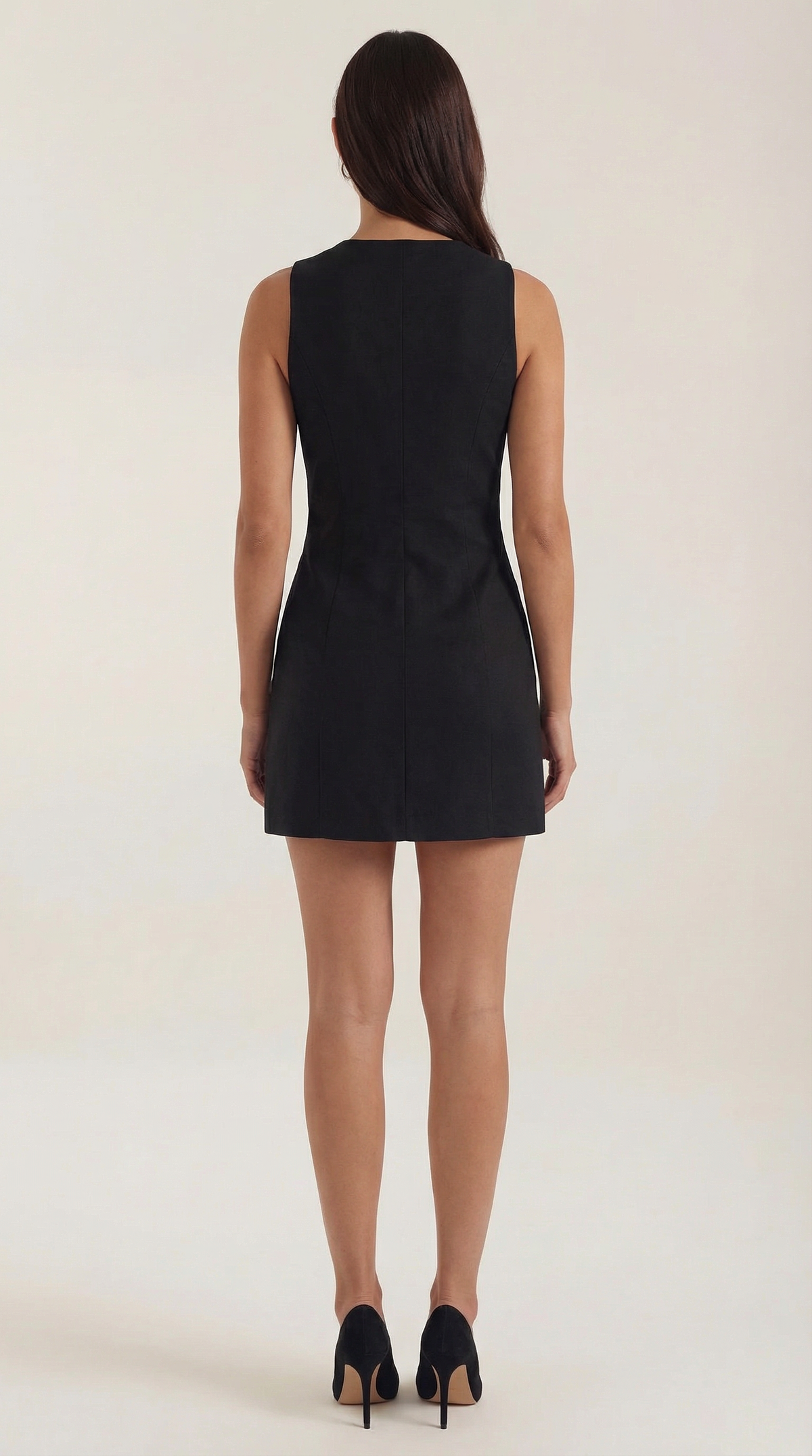Mariel Melania™ | Vestido Corto Sin Mangas con Botones