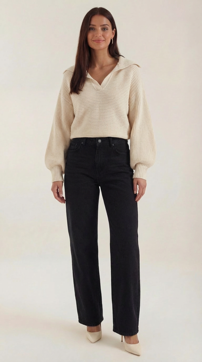 Kirsten Selma™ | Suéter de punto grueso con cuello alto