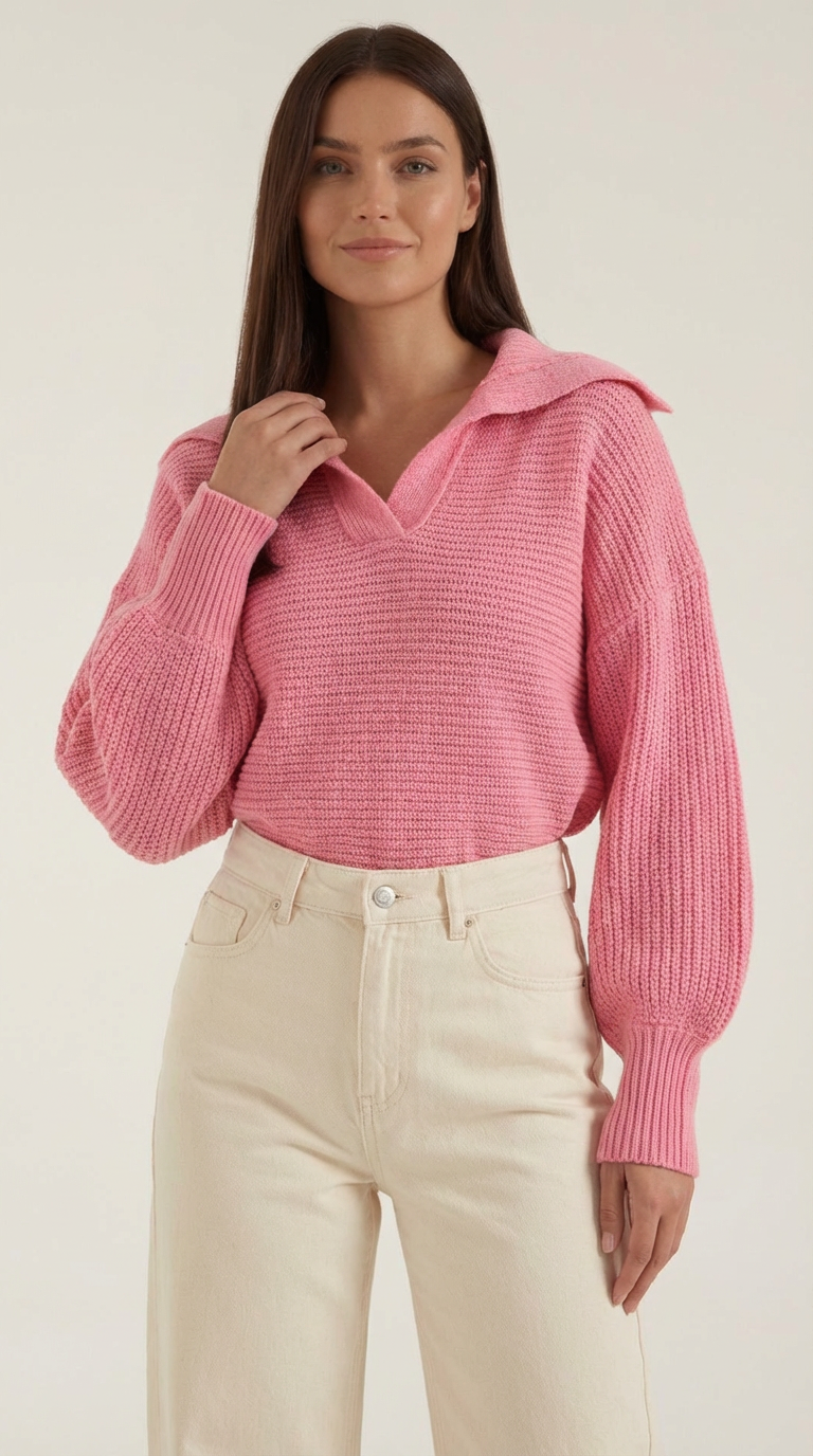 Kirsten Selma™ | Suéter de punto grueso con cuello alto