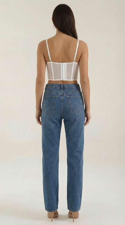 Rosa Genoveva™ | Penélope Corset Crop Top