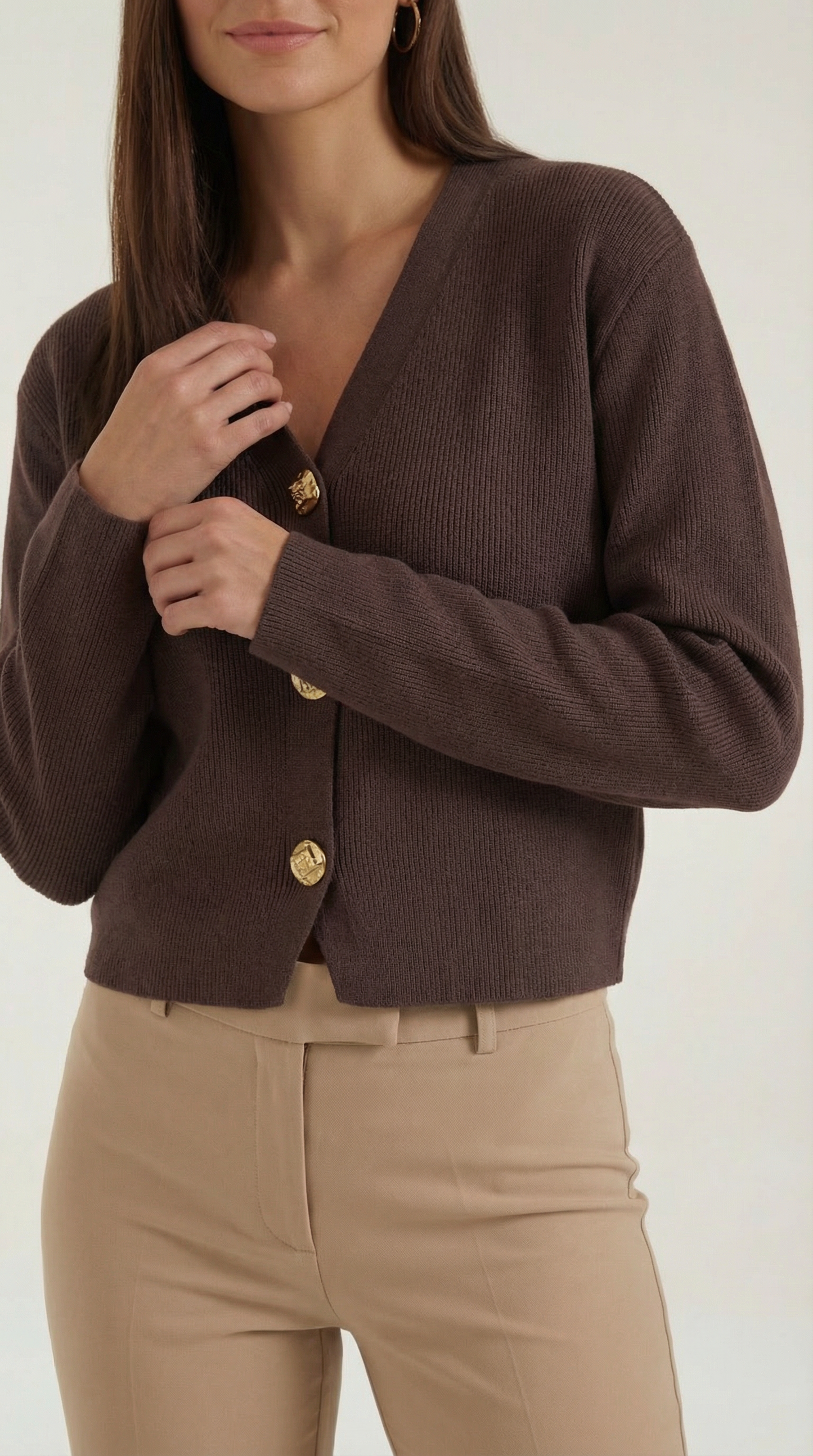 Angela Obdulia™ | Cárdigan de escote en V