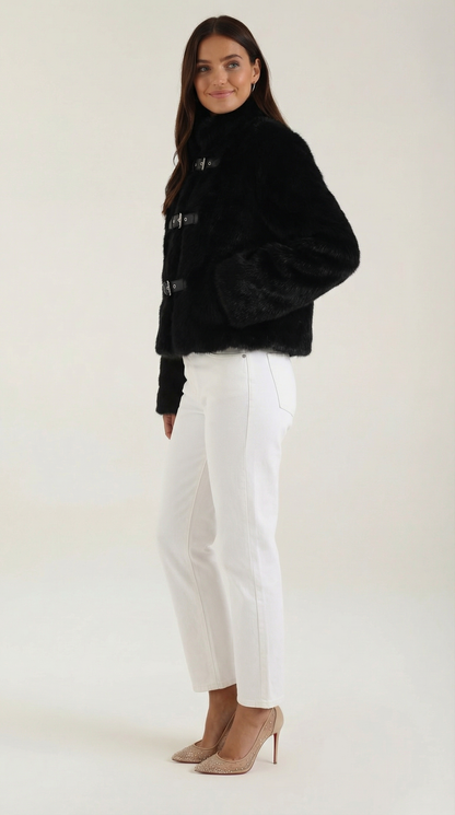 Ana Angela™ | Chaqueta de Cuero Quilla