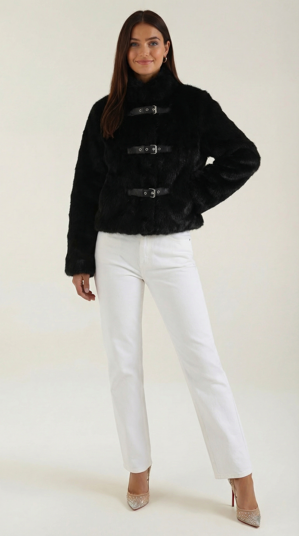 Ana Angela™ | Chaqueta de Cuero Quilla