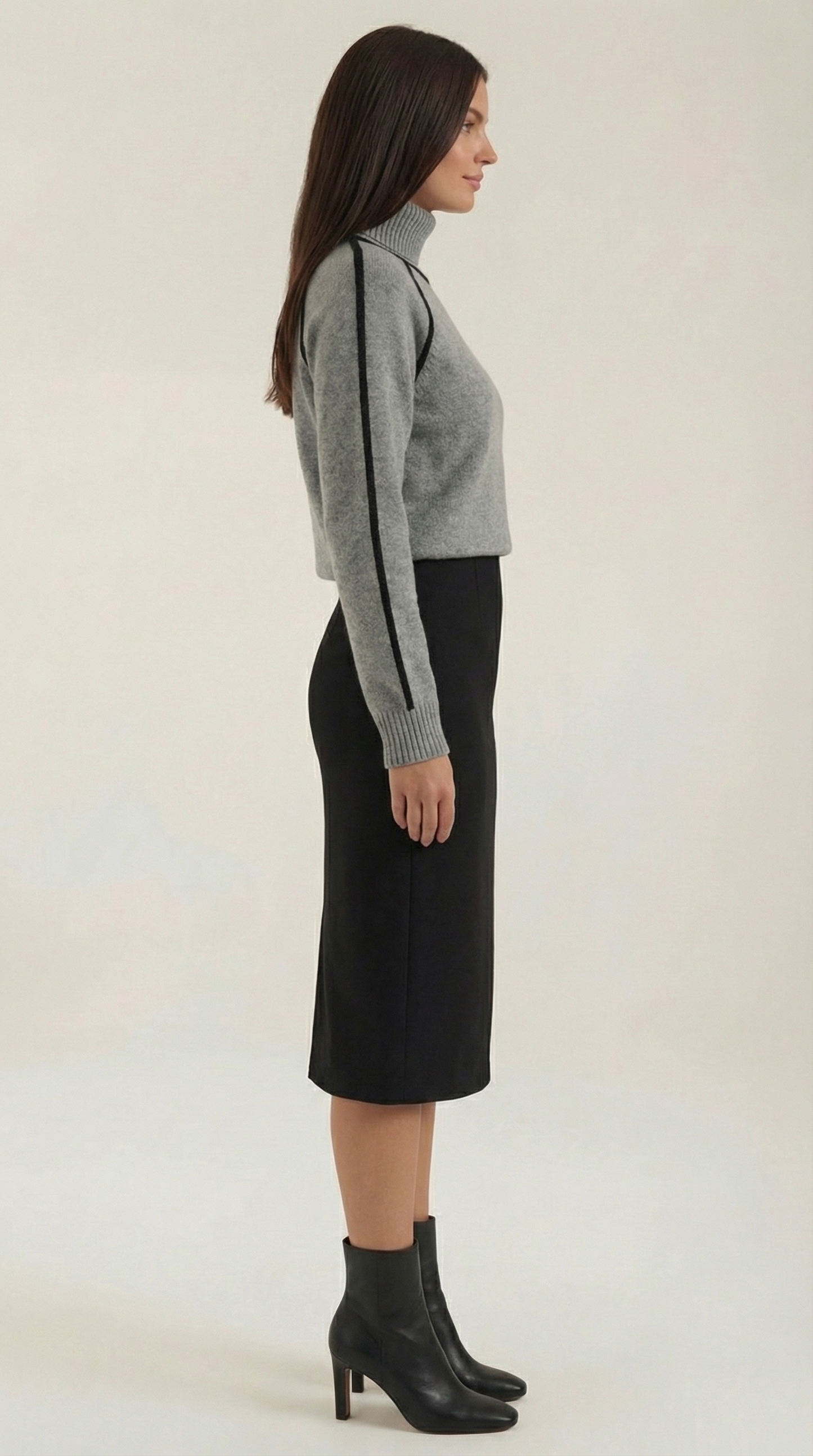 Rebecca™ | Suéter de cuello alto con detalles en contraste