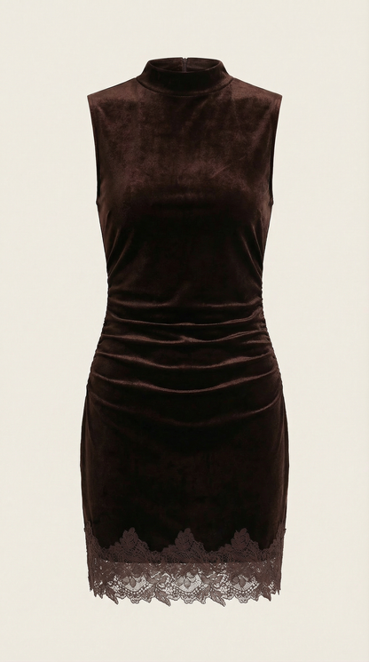 Sofía Karina™ | Vestido Corto de Terciopelo