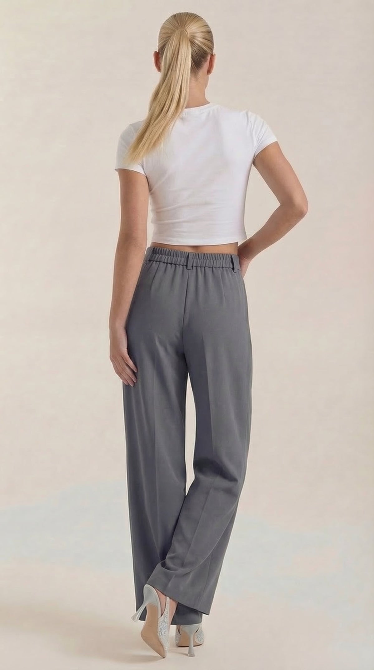 Rosa Modesta™ | Pantalones de oficina Rebecca de pierna ancha