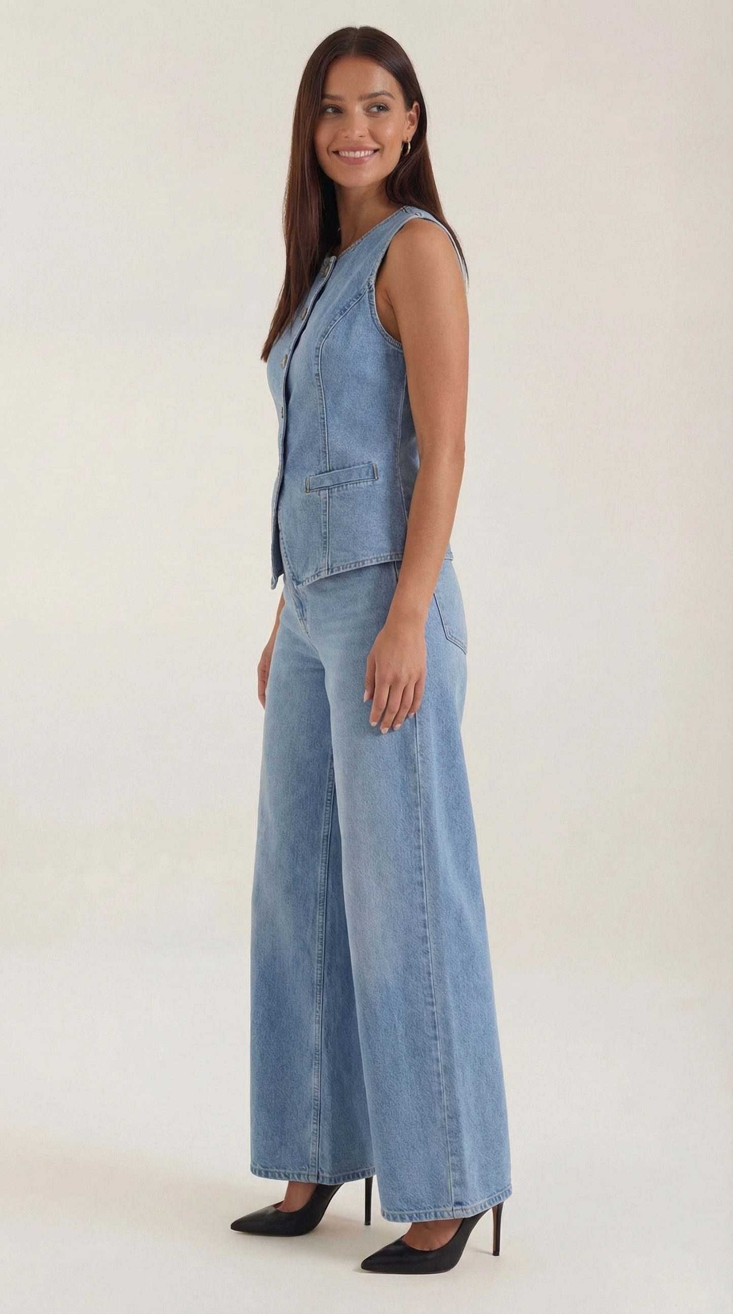 Rosa Felisa™ | Conjunto Rhonda de Algodón y Denim