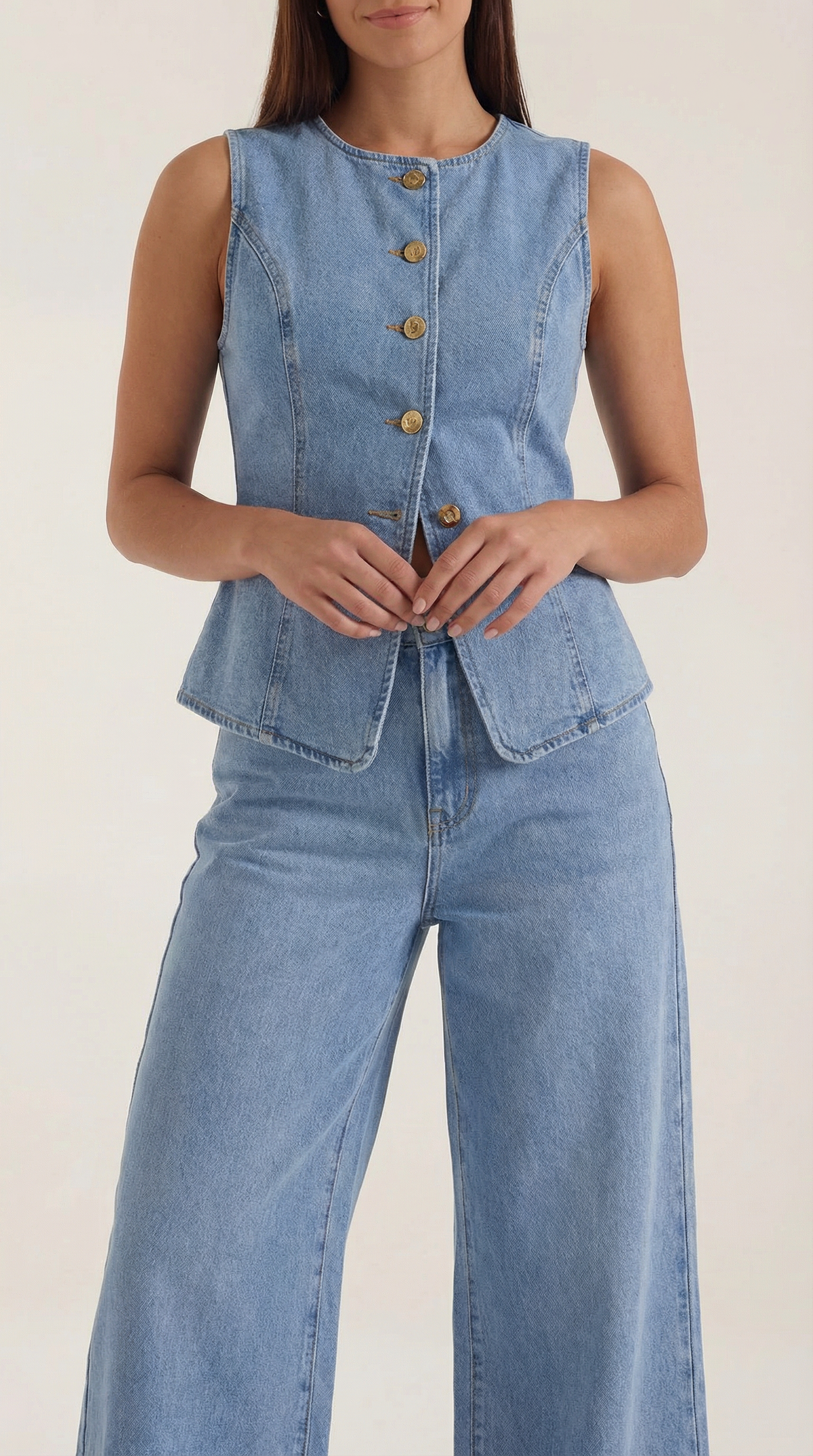 Rosa Felisa™ | Conjunto Rhonda de Algodón y Denim
