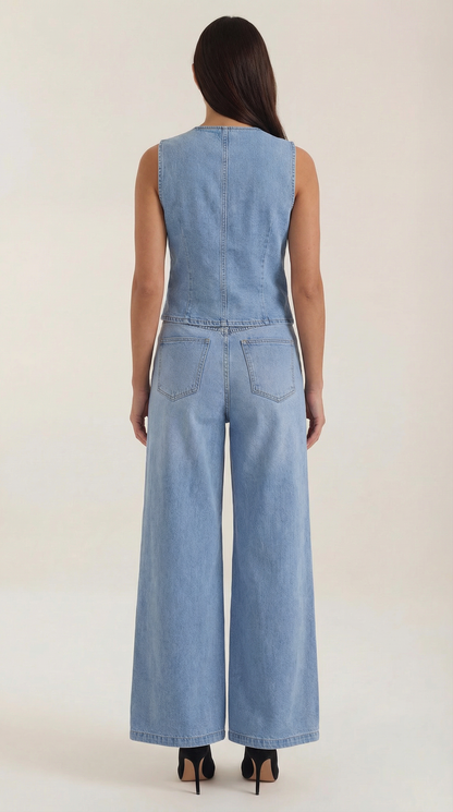 Rosa Felisa™ | Conjunto Rhonda de Algodón y Denim