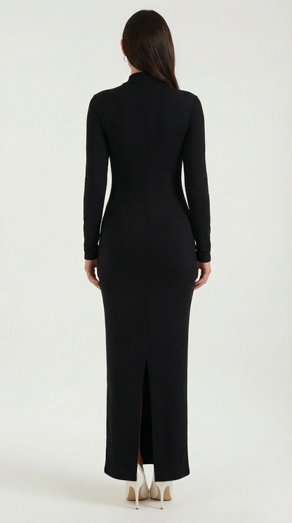 Zenaida Federica™ | Roberta Langarm-Bodycon-Maxivestido