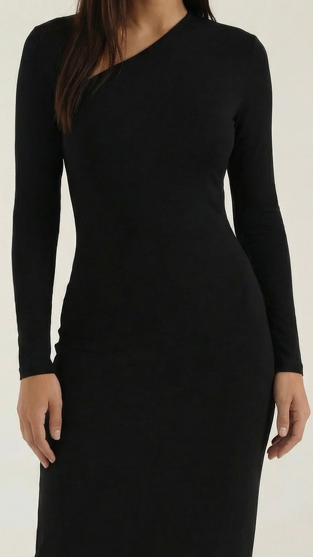 Zenaida Federica™ | Roberta Langarm-Bodycon-Maxivestido