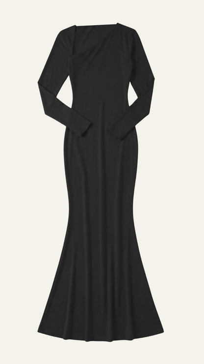 Zenaida Federica™ | Roberta Langarm-Bodycon-Maxivestido
