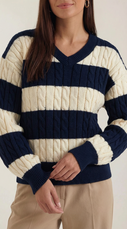 Cordelia Julka™ | Suéter a Rayas