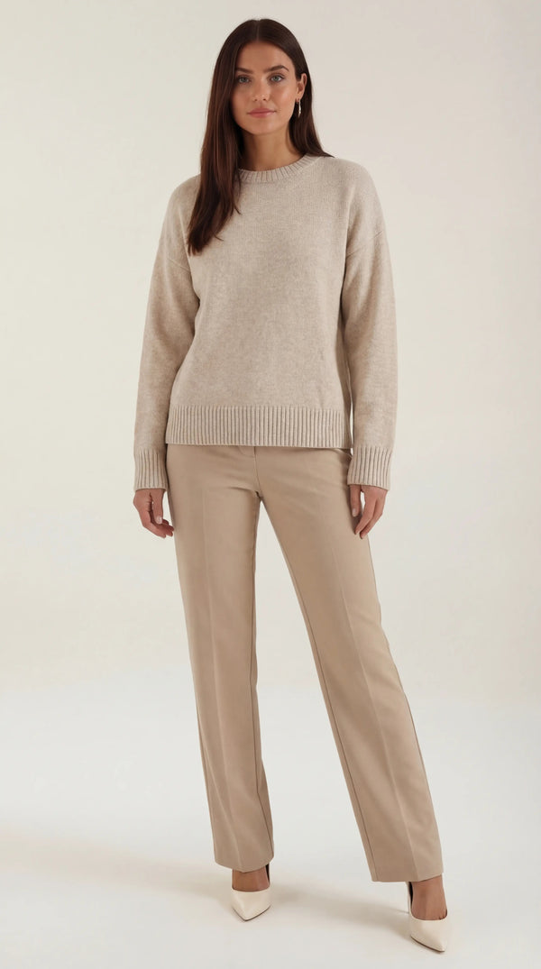 María Melisa™ | Suéter Oversize de Punto Ruby