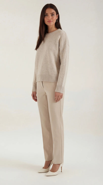 María Melisa™ | Suéter Oversize de Punto Ruby
