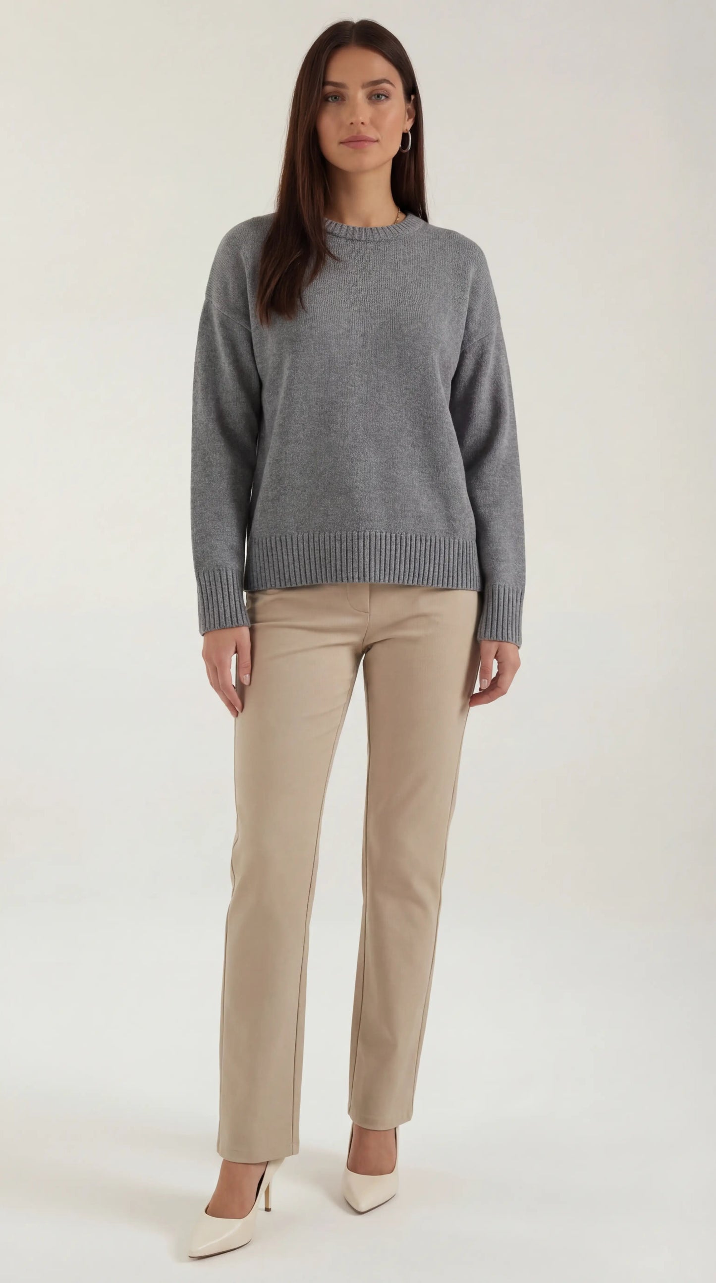 María Melisa™ | Suéter Oversize de Punto Ruby