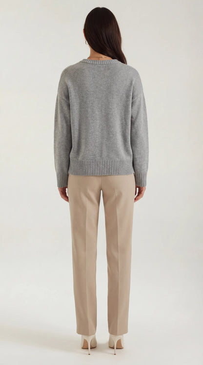 María Melisa™ | Suéter Oversize de Punto Ruby