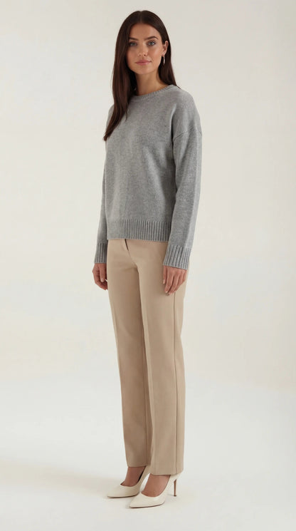 María Melisa™ | Suéter Oversize de Punto Ruby