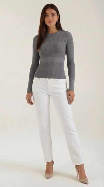 Estefanía Beatriz™ | Blusa de Manga Larga Rizada