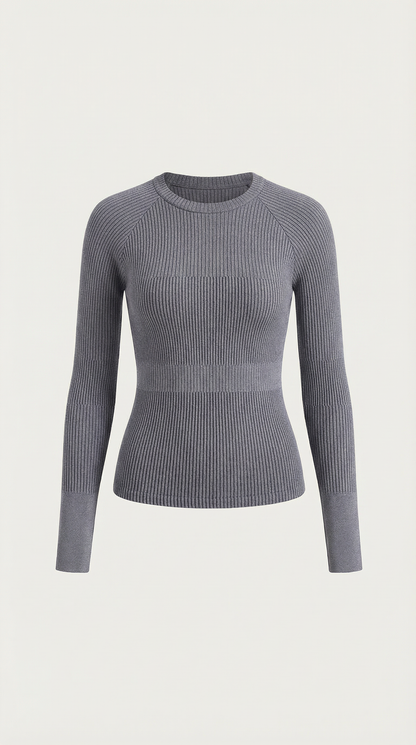 Estefanía Beatriz™ | Blusa de Manga Larga Rizada