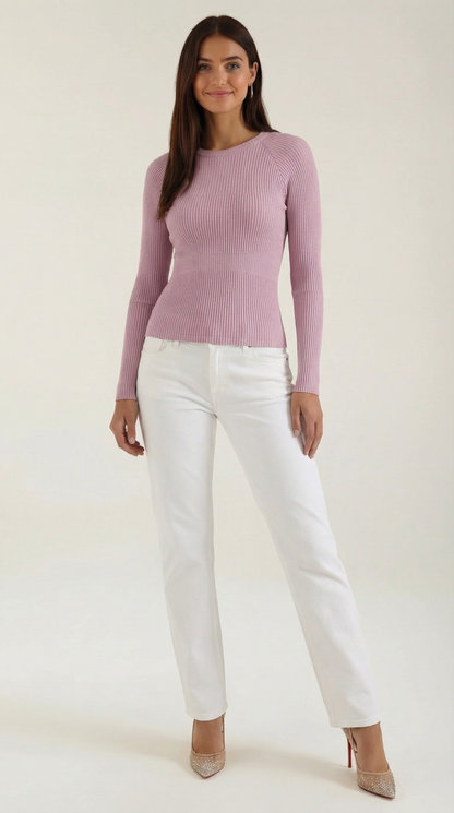 Estefanía Beatriz™ | Blusa de Manga Larga Rizada