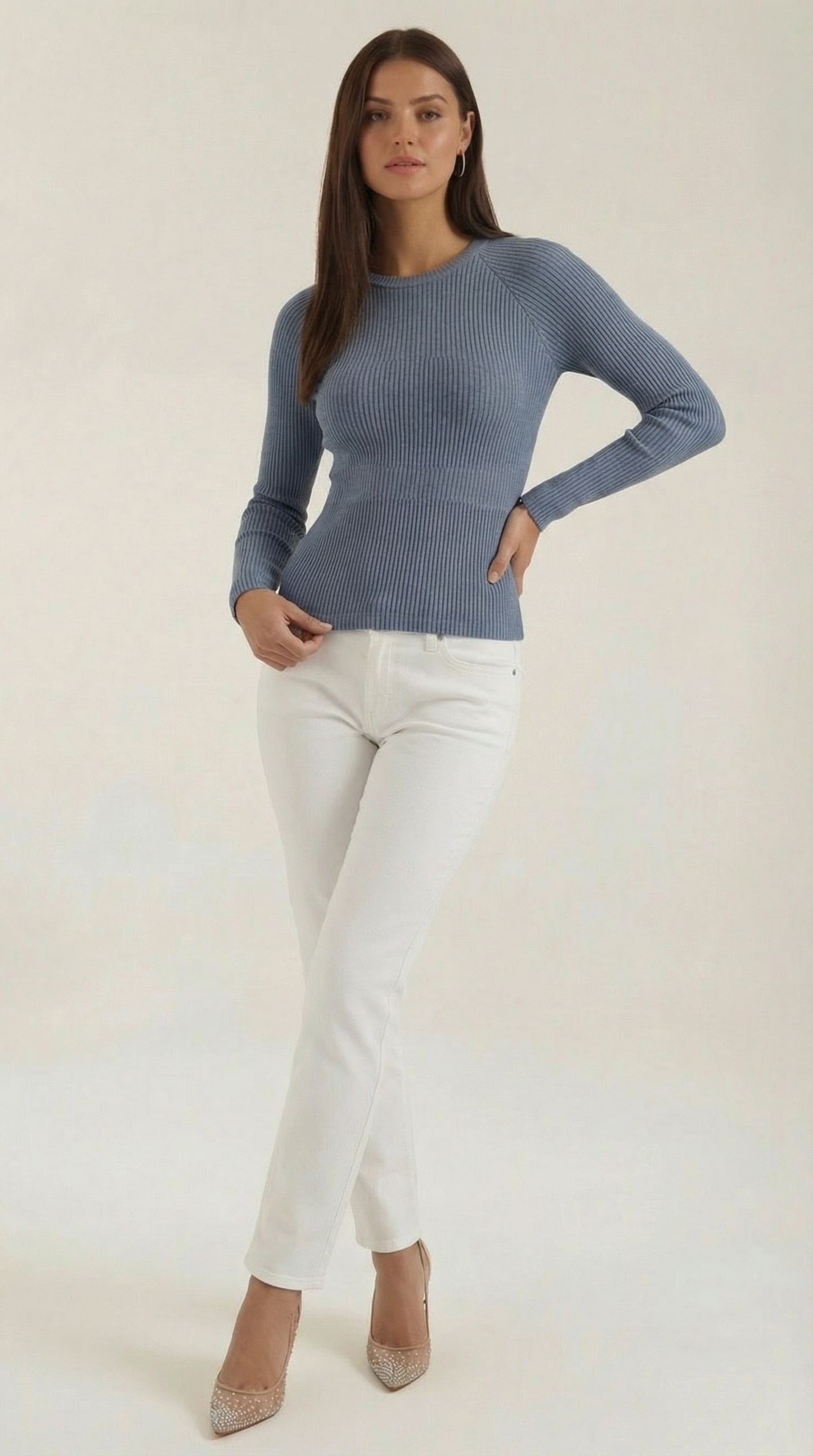 Estefanía Beatriz™ | Blusa de Manga Larga Rizada