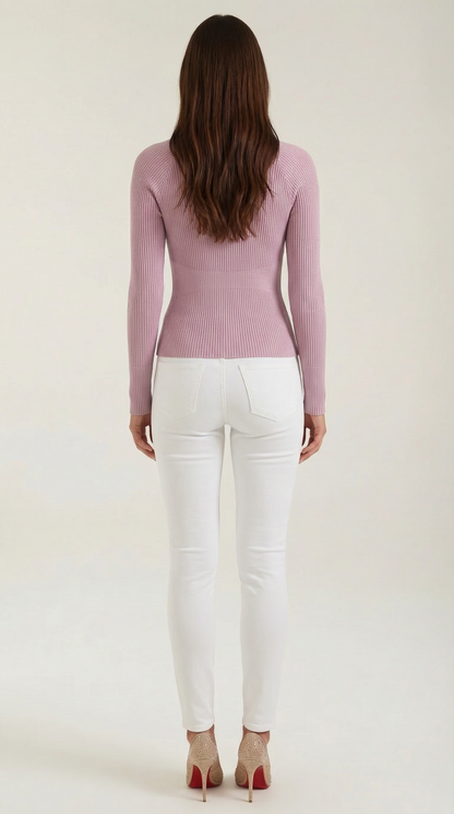 Estefanía Beatriz™ | Blusa de Manga Larga Rizada