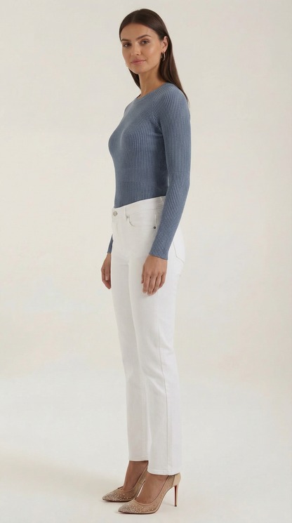Estefanía Beatriz™ | Blusa de Manga Larga Rizada