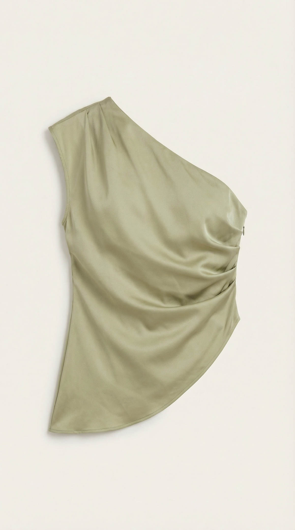 Rosa Herminia™ | Top sin mangas "Selene" de un solo hombro elegante