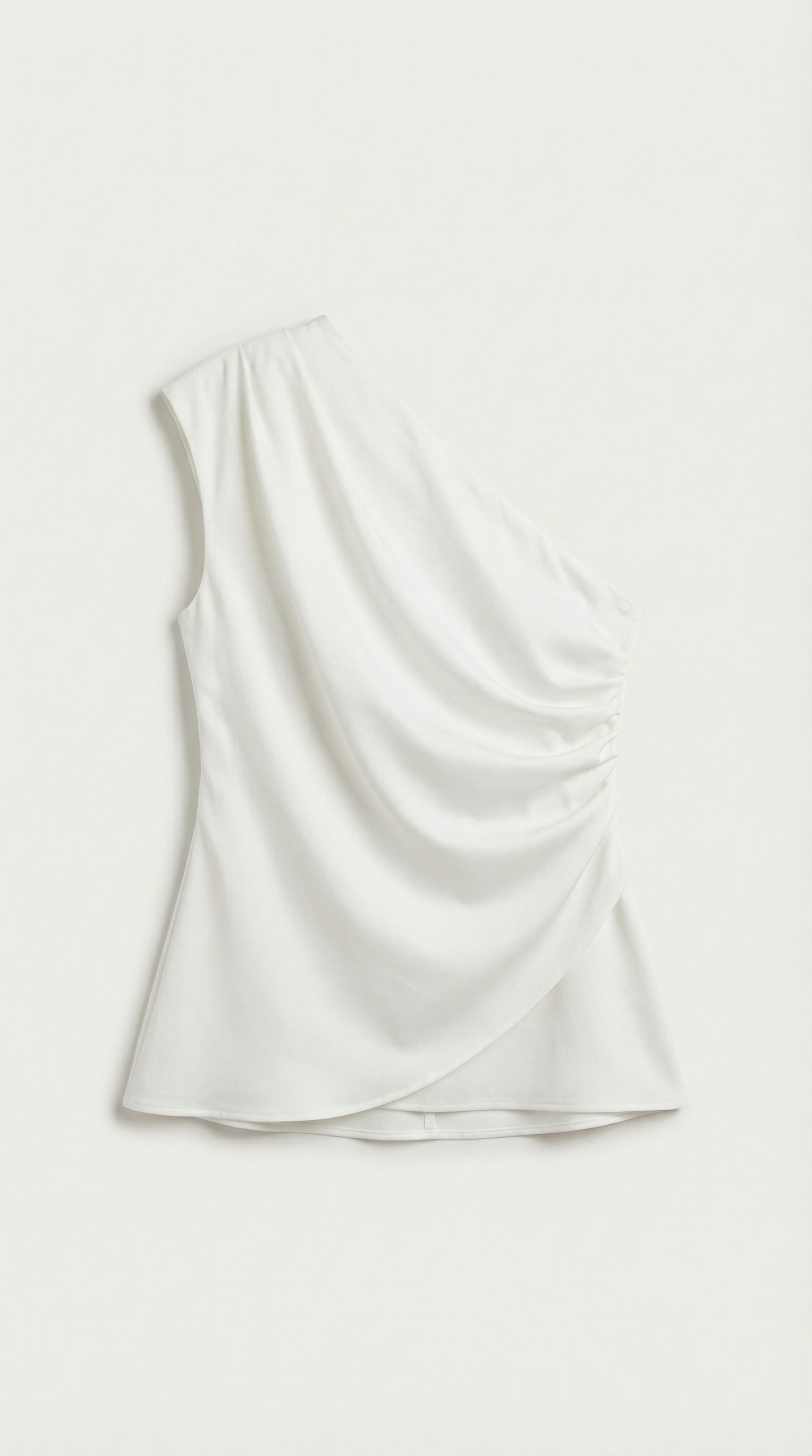 Rosa Herminia™ | Top sin mangas "Selene" de un solo hombro elegante