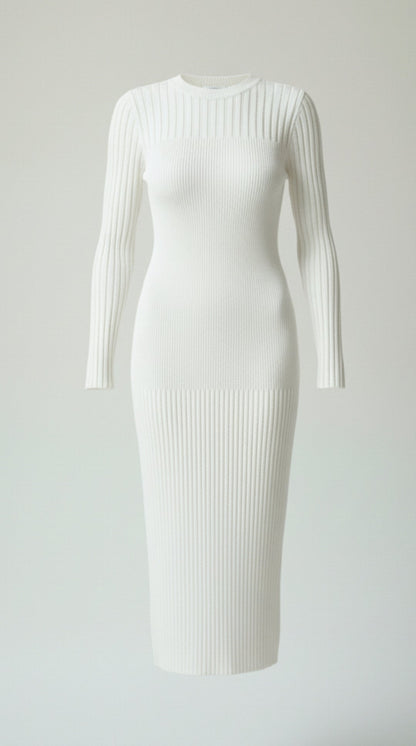 Costanza Doris™ | Vestido Midi Bodycon a Rayas