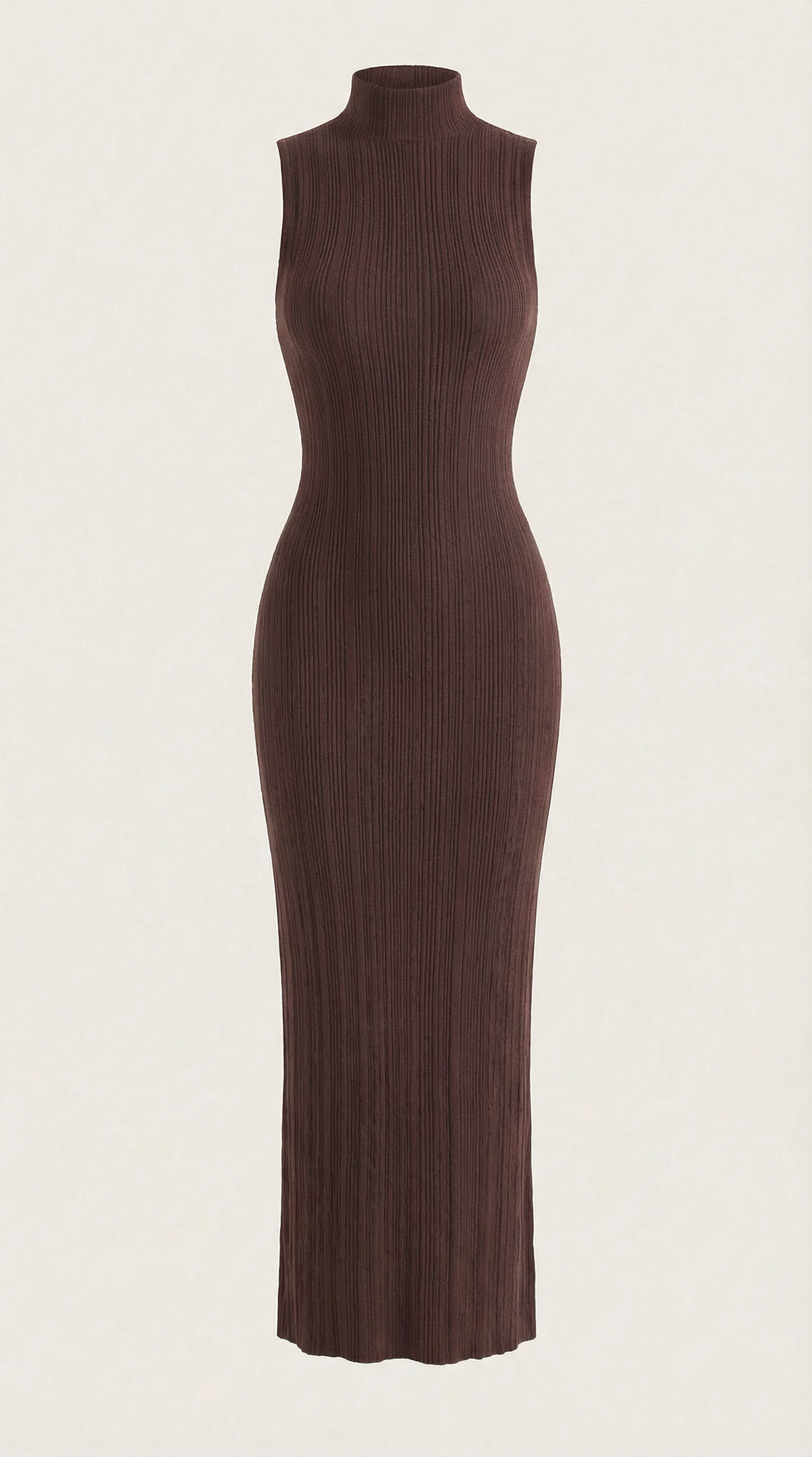 Ana Nieves™ | Vestido Sonia midi ajustado de cuello alto