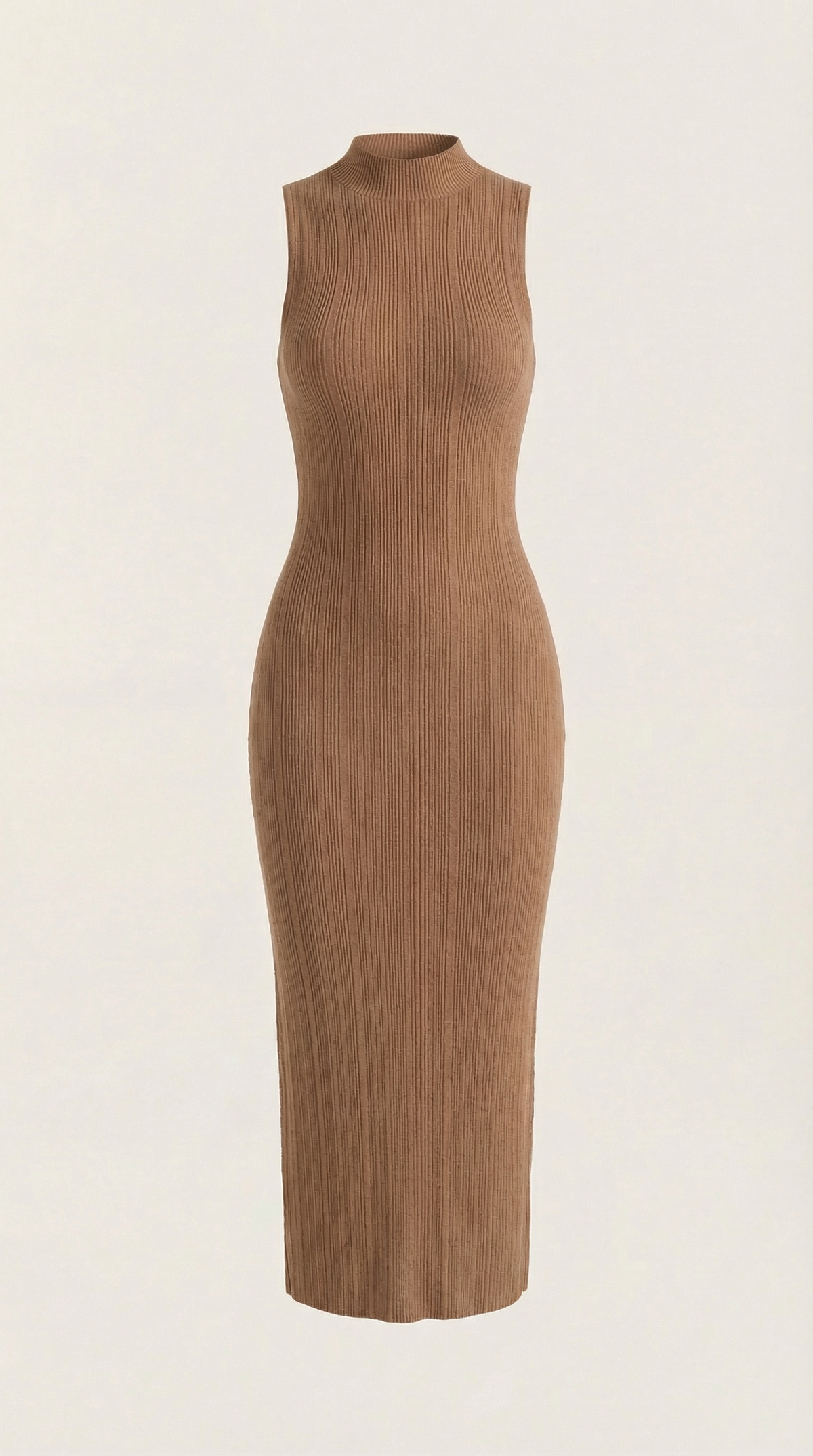 Ana Nieves™ | Vestido Sonia midi ajustado de cuello alto