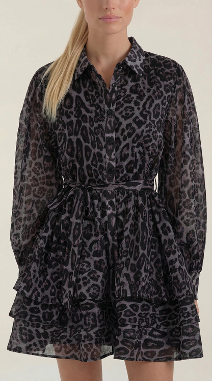 Ana Serena™ | Mini vestido estampado de leopardo Stella