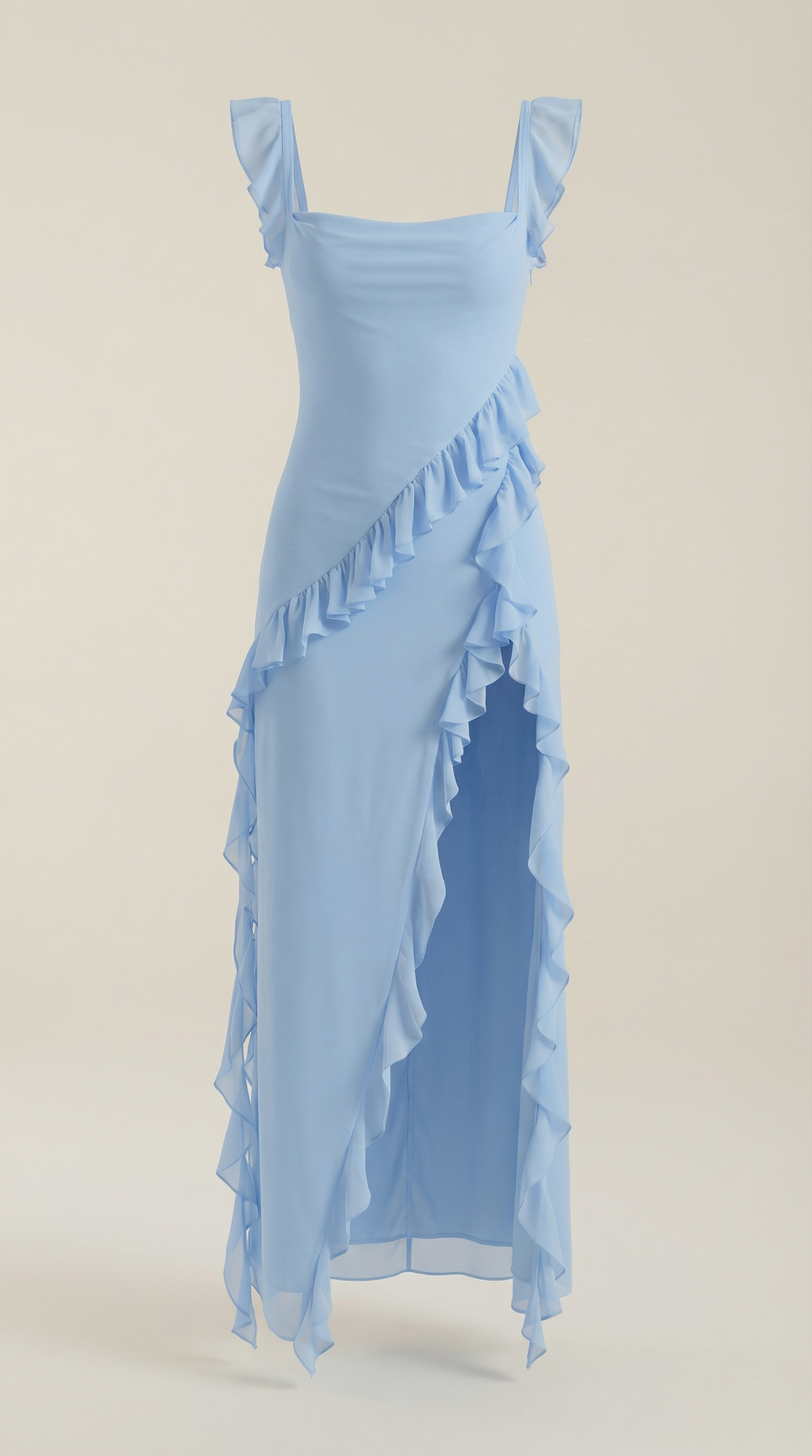 Rosa Jazmín™ | Maxi Vestido Susan con Detalles de Volantes