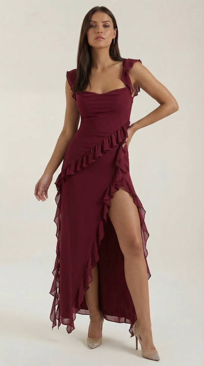Africa Mafalda™ | Maxi Vestido con Volantes