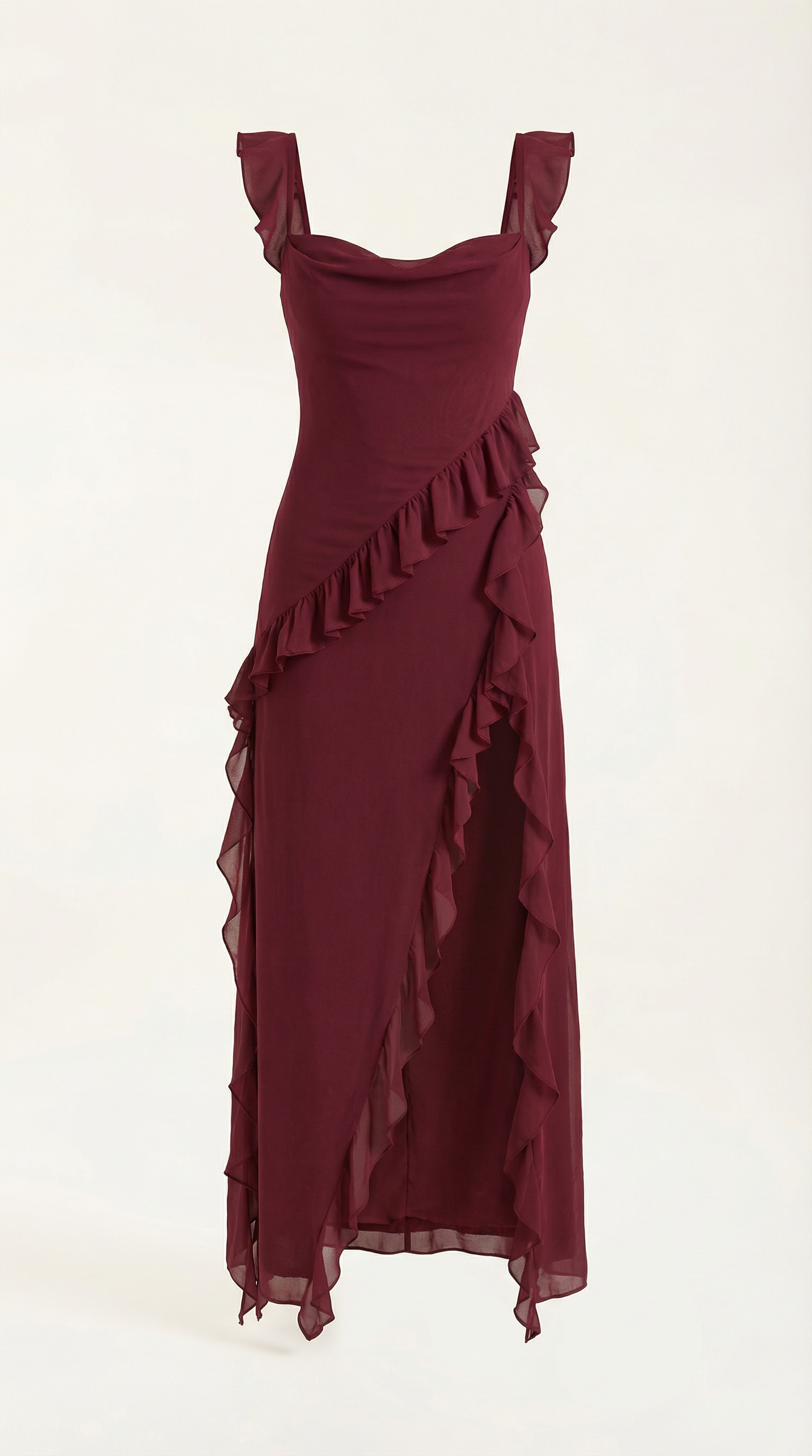 Rosa Jazmín™ | Maxi Vestido Susan con Detalles de Volantes