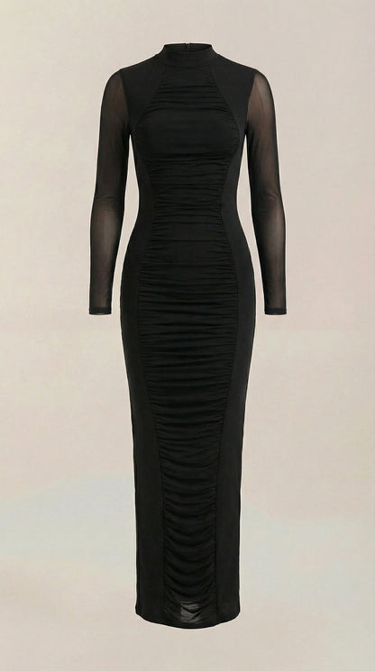 Ana Reyes™ | Vestido Maxi Susanna con Detalles Fruncidos